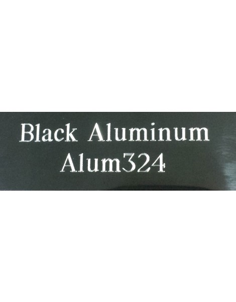 Black Aluminum Plate - Diamond Engraved