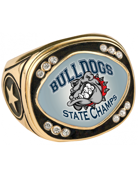   Championship Ring with Custom Full-Color Insert