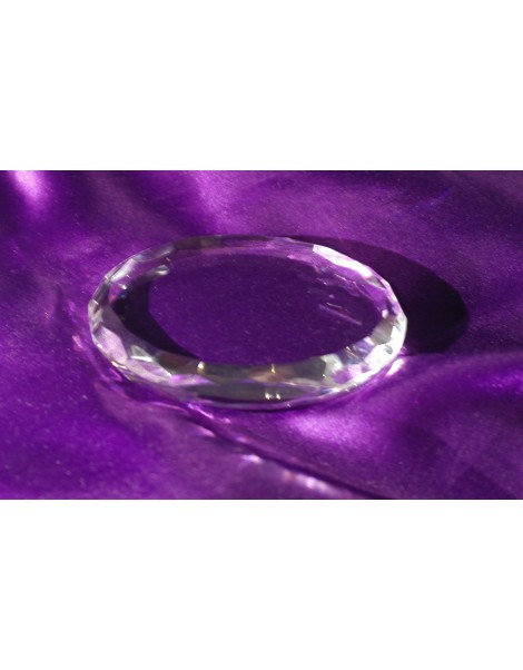 Engraved Crystal Oval Paperweight