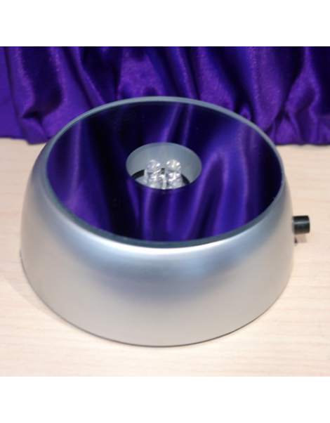 Round Battery-Powered Light Base with 4 Colored LED Lights