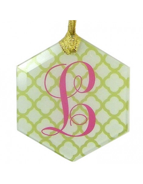 Hexagon Glass Ornament