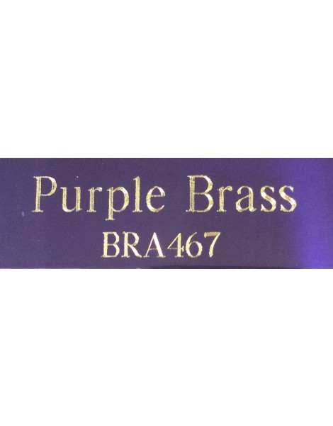Purple Brass Plate - Diamond Engraved