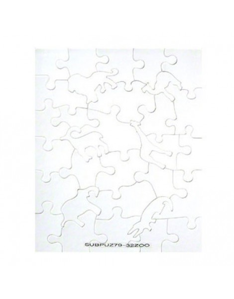 32-Piece Matte Zoo Animals Photo Puzzle, 7x9" Rectangle