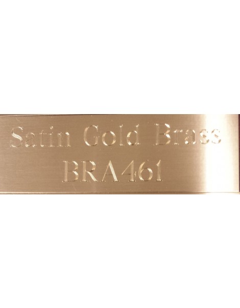 Satin Gold Brass Plate - Diamond Engraved