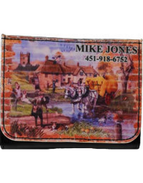Small Leatherette Wallet - full color imaging