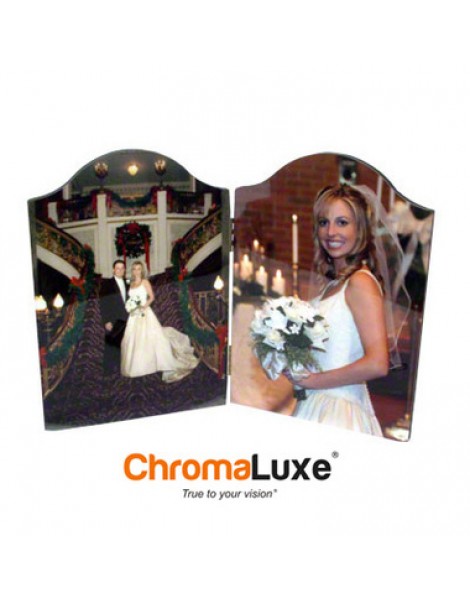 Hinged Chromaluxe Triple Arch Top Panels, 5x7 Hardboard