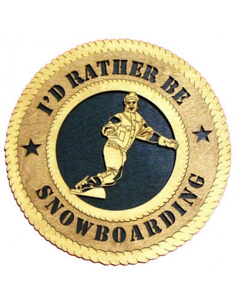 Laser Cut, Personalized Snowboarding Gift