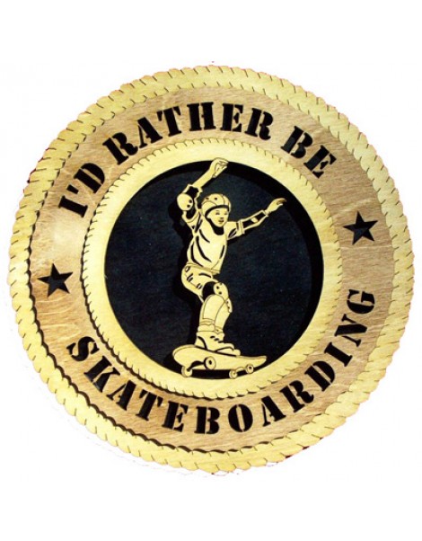 Laser Cut, Personalized Skateboarder Gift