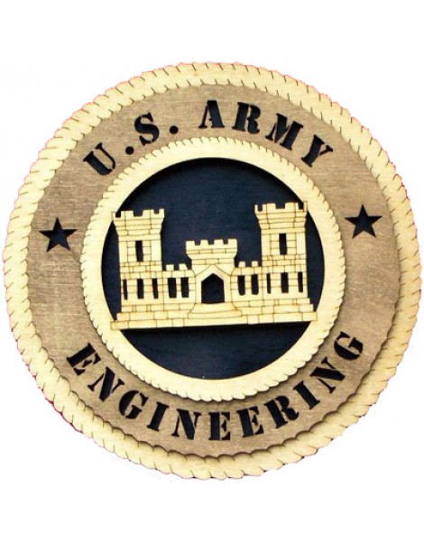 Laser Cut, Personalized Army Engineering Gift