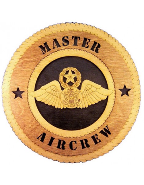 Laser Cut, Personalized Master Aircrew Gift