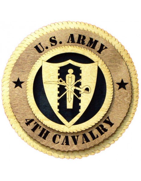 Laser Cut, Personalized 4th Cavalry Gift