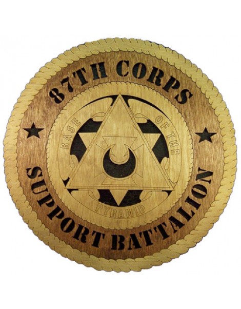 Laser Cut, Personalized 87th Corps Gift