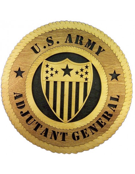 Laser Cut, Personalized Army Adjutant General Gift