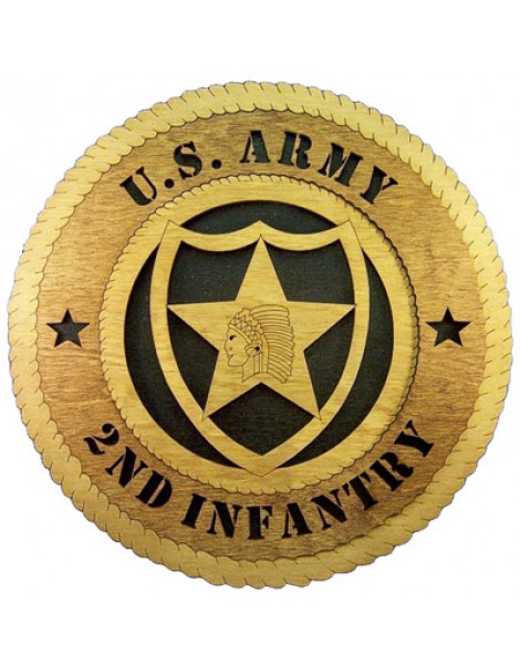 Laser Cut, Personalized 2nd Infantry Gift