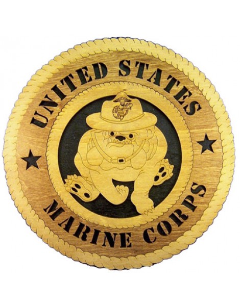 Laser Cut, Personalized USMC Bulldog Gift