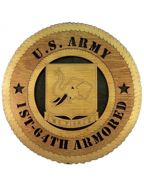 Laser Cut, Personalized 1st-64th Armored Gift