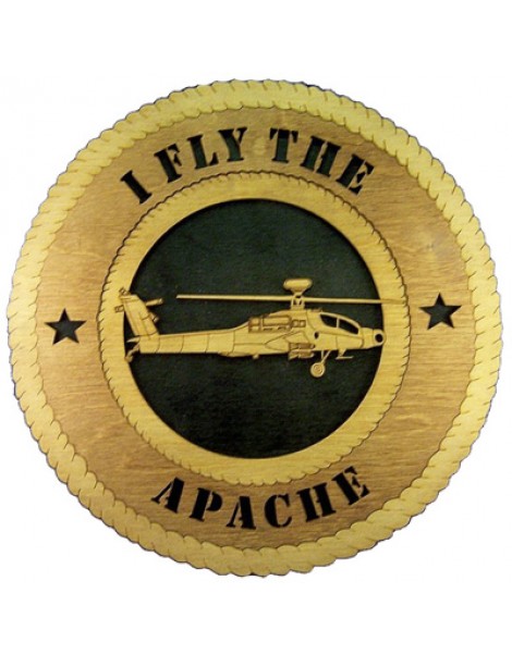 Laser Cut, Personalized AH-64 Apache Helicopter Gift