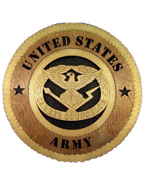 Laser Cut, Personalized Army Career Counselor Gift