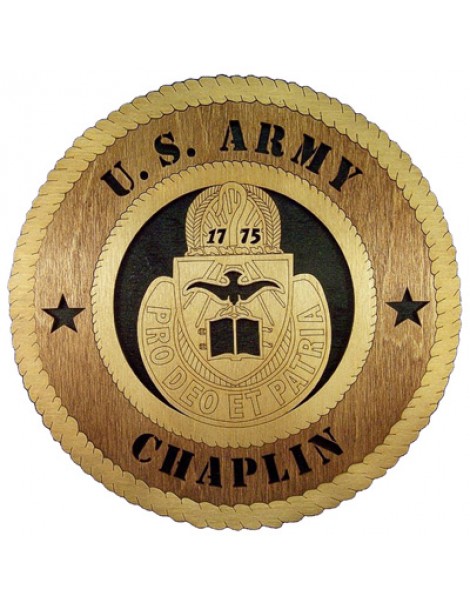 Laser Cut, Personalized Army Chaplain Gift