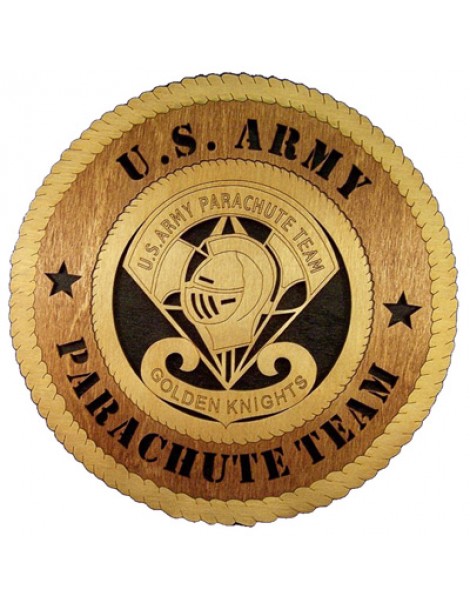 Laser Cut, Personalized Golden Knights Parachute Team Gift
