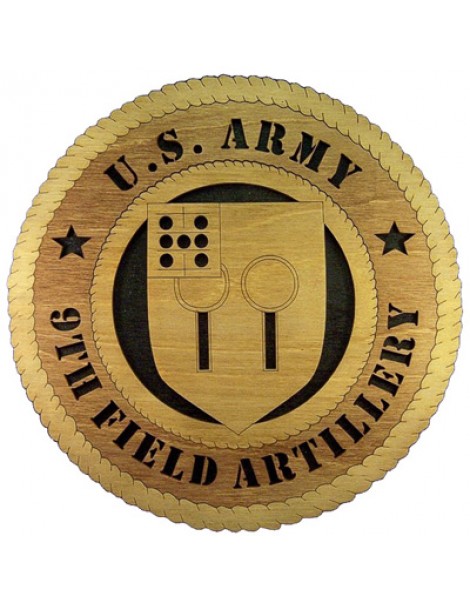 Laser Cut, Personalized 9th Field Artillery Gift