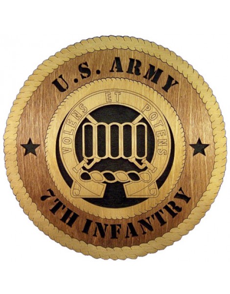 Laser Cut, Personalized 7th Infantry Gift