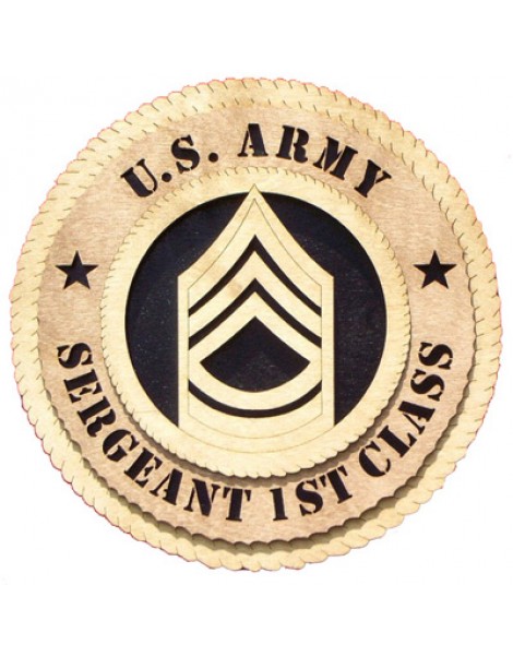 Laser Cut, Personalized Army Sergeant 1st Class Gift