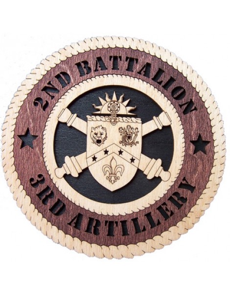 Laser Cut, Personalized 2nd Battalion 3rd Artillery Gift