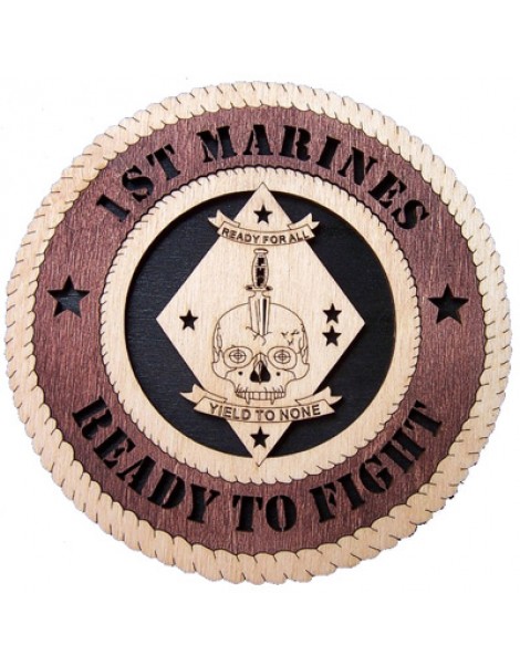 Laser Cut, Personalized 1st Marines Skull Gift