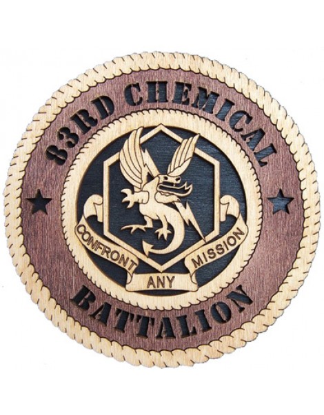 Laser Cut, Personalized 83rd Chemical Battalion Gift