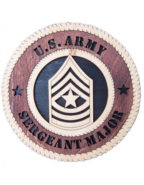 Laser Cut, Personalized Sergeant Major Gift