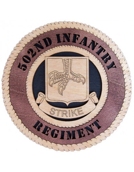 Laser Cut, Personalized 502nd Infantry Regiment Gift
