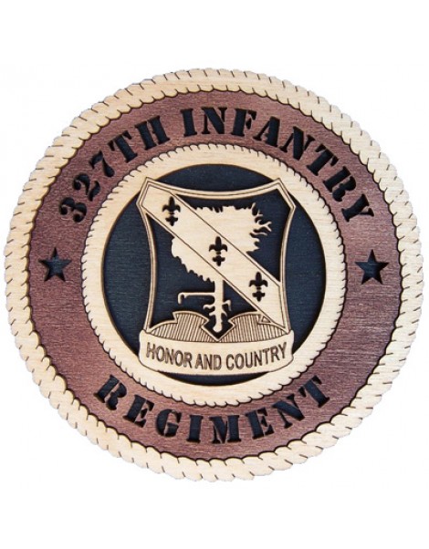 Laser Cut, Personalized 327th Infantry Regiment Gift