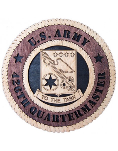 Laser Cut, Personalized 426th Quartermaster Gift
