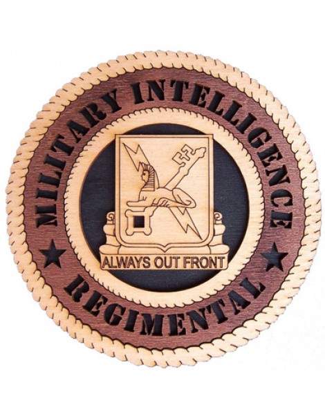 Laser Cut, Personalized Military Intelligence Regimental Gift