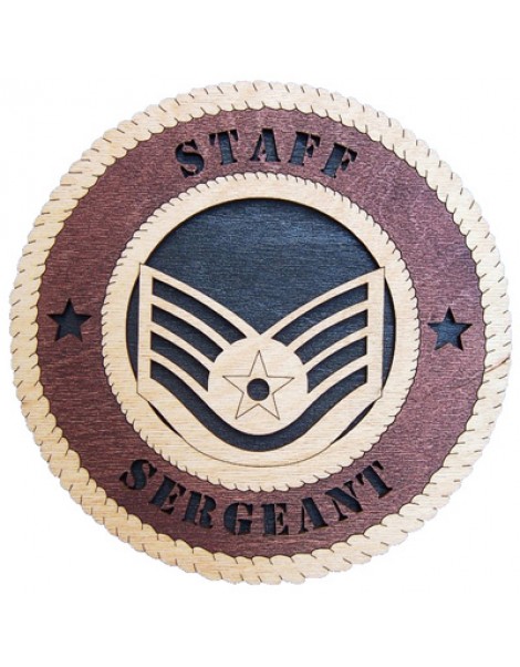 Laser Cut, Personalized Staff Sergeant Gift
