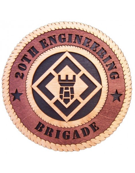 Laser Cut, Personalized 20th Engineering Brigade Gift