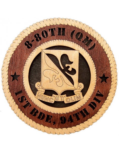 Laser Cut, Personalized 8-80th Quartermaster Gift