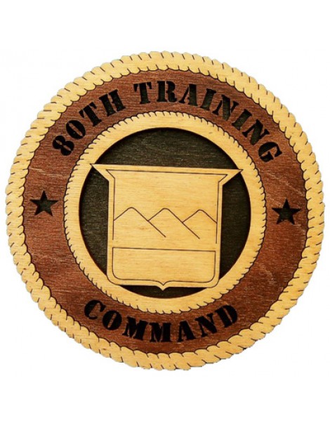Laser Cut, Personalized 80th Training Command Patch Gift