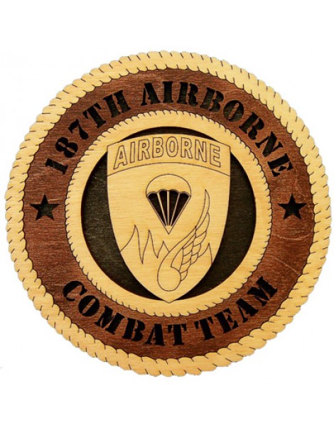 Laser Cut, Personalized 187th Airborne Gift