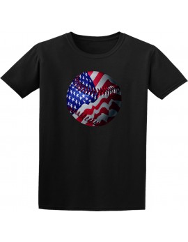 US Flag Baseball TShirt