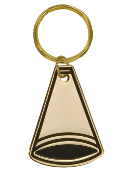Gold Megaphone Brass Keychain