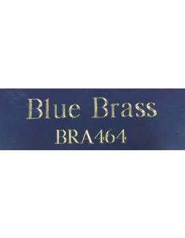 Blue Brass Plate - Diamond Engraved