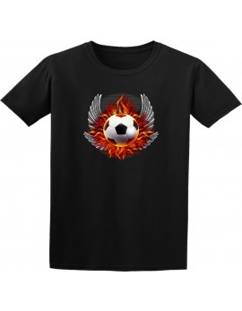 Flaming Soccer Wings TShirt