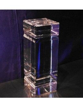 Medium 3D Photo Crystal Channelled Tower