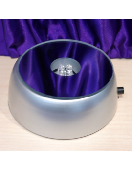 Round Battery-Powered Light Base with 4 Colored LED Lights
