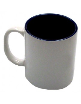 Photo Mug 11oz White with Blue Interior