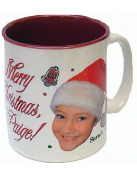 Photo Mug 11oz White with Maroon Interior
