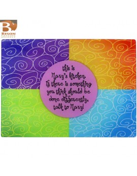 Ripple Glass Cutting Board - 12x15" Rectangle