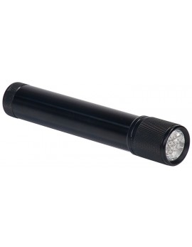 Laser Engraved Flashlight 7 3/4 inch Black 7 LED 